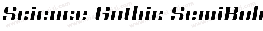 Science Gothic SemiBold字体转换
